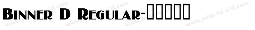 Binner D Regular字体转换